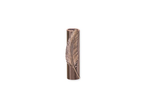 [ST-SK-53246] Wandvase mit Feder für Grabmal, 13 cm