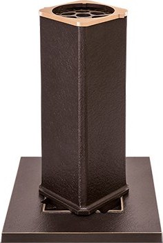 [ST-SK-53259] Bronzová zapuštěná váza na náhrobek, 27×9,5×9,5 cm