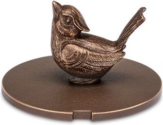 [ST-SK-53270] Bronzová krytka na vázu s ptáčkem, 6,5–7,5 cm