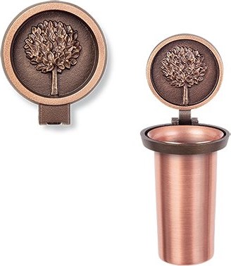 [ST-SK-53308] Wandvase für Grabmal mit Baummotiv, 8×7 cm