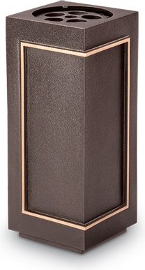 Bronzová váza na náhrobok, 18–28 cm