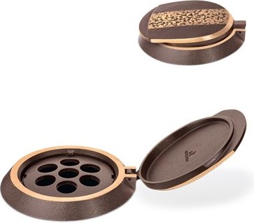 [ST-SK-53325] Bronzový květináčový kroužek na náhrobek, Ø 13 cm, výška 4 cm