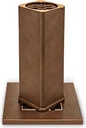 Zapustená váza na náhrobok, bronz, 27×9,5×9,5 cm