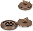 Bronze-Blumenkastenring für Grabmal, Ø 12 cm, Höhe 6 cm