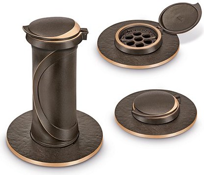 [ST-SK-53343] Zapustená váza s vekom, bronz, 26×11,5×13 cm