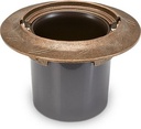 Bronzový květináč na náhrobek, průměr 22 cm