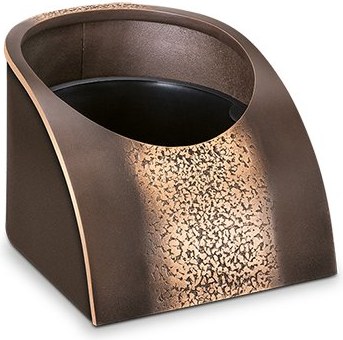 [ST-SK-54093] Bronzová misa na náhrobok, 21×26×30 cm