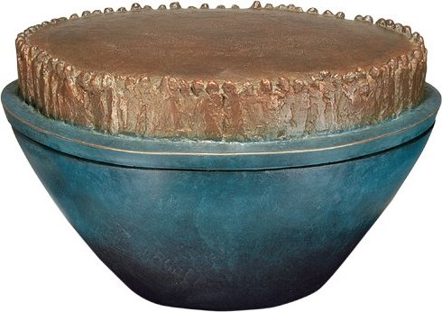 [ST-SK-57009] Bronze Sichturne für Grabmal, 24×40×28 cm