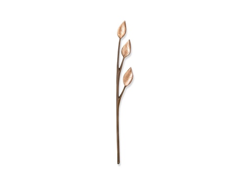 [ST-SK-60245] Bronze-Zweig für Grabmal, 51×7 cm