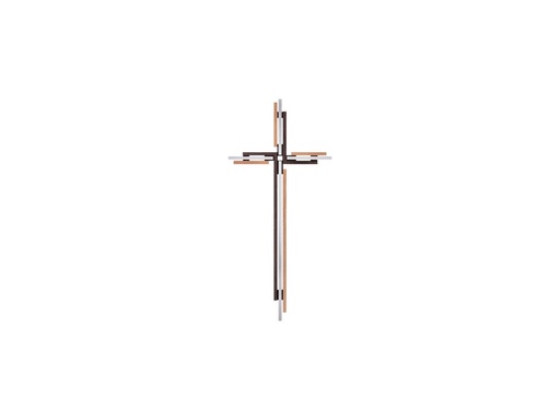 [ST-SK-62599] Náhrobní kříž ležící, bronz, 15–61 cm