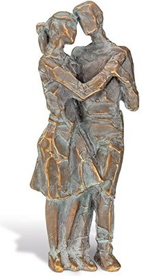 [ST-SK-84316] Bronzová socha Pár na náhrobok, 18×7,5×4,5 cm