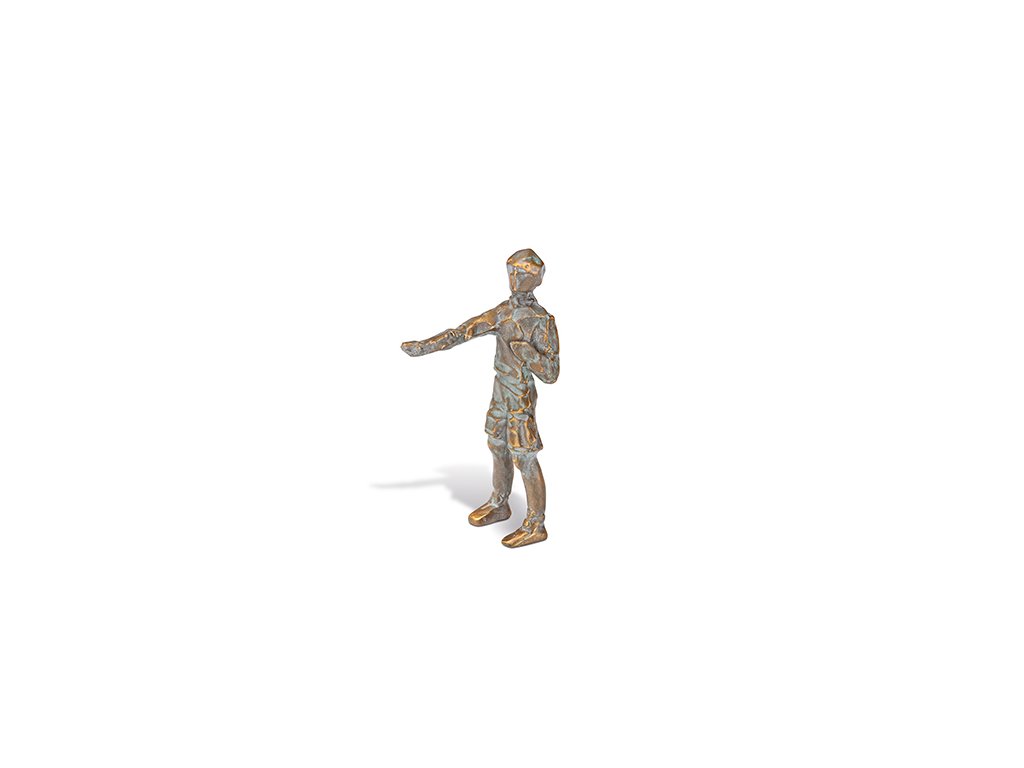 Bronze-Statue Junge für Grabmal, 11,5×4×6 cm