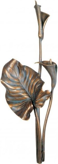 Bronzová kála na náhrobek, 30×12 cm nebo 45×17 cm