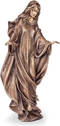 Bronzová Madona na náhrobok, 48×22×15 cm