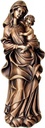 Bronze Madonna mit Kind auf Grabmal, 41×15 cm