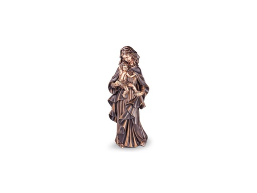 [ST-SK-85348] Bronze-Statue Madonna mit Kind für Grabmal, 20–67 cm