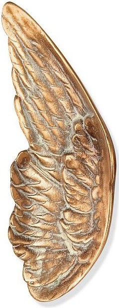 Bronzové krídlo na náhrobok, 15×6 cm
