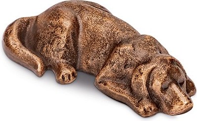 [ST-SK-85402] Bronze ležící pes na náhrobek, 4,5×10 cm