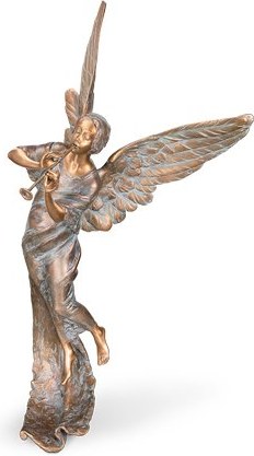 [ST-SK-85503] Bronze schwebender Engel für Grabmal, 37×19×19 cm