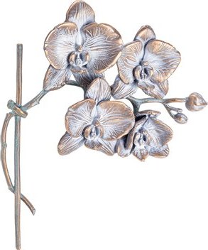 [ST-SK-85516] Orchidee für Grabmal, Bronze-Verzierung