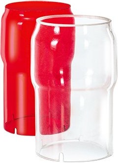 Windschutz für Grablicht, Höhe 10 cm