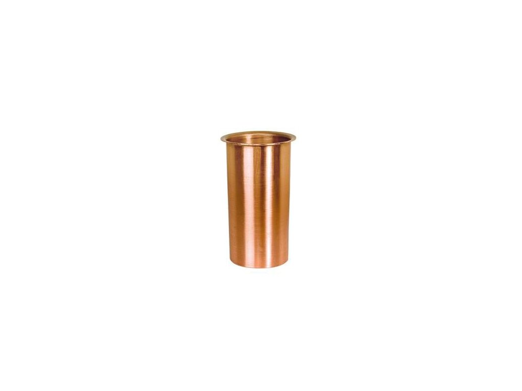 Vase-Einlage aus Aluminium und Kupfer, Höhe 9–10 cm