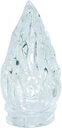 Sklenený plameň na lampáš, biely, výška 9 cm alebo 12 cm