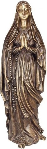 [ST-SK-94750] Bronzová Madona na náhrobok, 58×18×16 cm