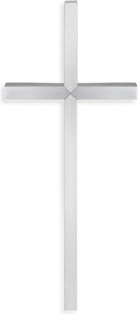 Grabkreuz aus rostfreiem Edelstahl, 20×8 cm oder 40×16 cm
