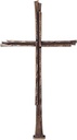 Náhrobný kríž s kryštálom, bronz, 81×45 cm alebo 113×55 cm
