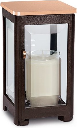 [ST-SK-LAT04] Bronze-Grablicht für Grabmal, 16–30 cm
