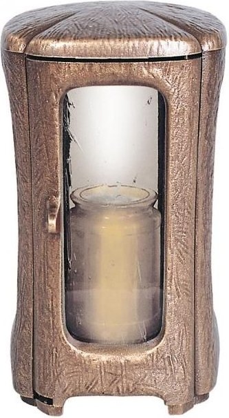 Bronze-Grablaterne für Grabmal, 23×13×13 cm oder 27×15×15 cm