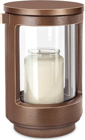 Náhrobný lampáš z bronzu, 16–24 cm