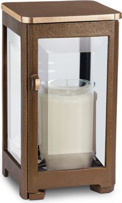 [ST-SK-LAT49] Náhrobný lampáš z bronzu, 16–30 cm, patina