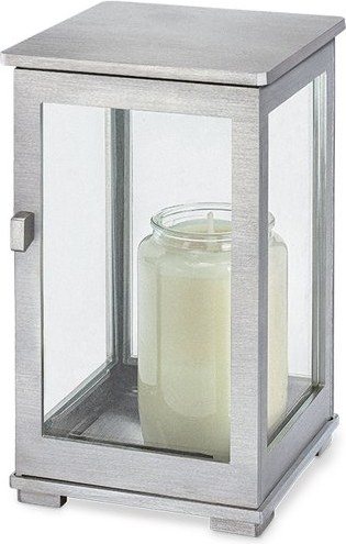 [ST-SK-LAT56] Náhrobný lampáš z nehrdzavejúcej ocele, 18×11 cm alebo 23×12 cm
