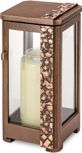 [ST-SK-LAT58] Náhrobní lucerna z bronzu, 20×11×12 cm
