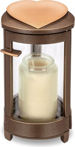 [ST-SK-LAT67] Náhrobný lampáš z bronzu, 19,5×10×11 cm alebo 23,5×11,5×11,5 cm