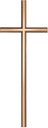 Náhrobný kríž Weimar z bronzu, 8–50 cm