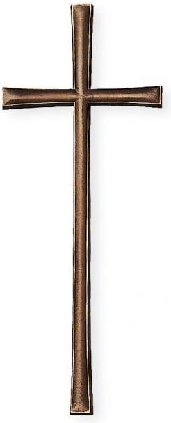 Náhrobní kříž Rustikal z bronzu, 12–60 cm