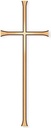 Náhrobný kríž Formal z bronzu, 12–50 cm