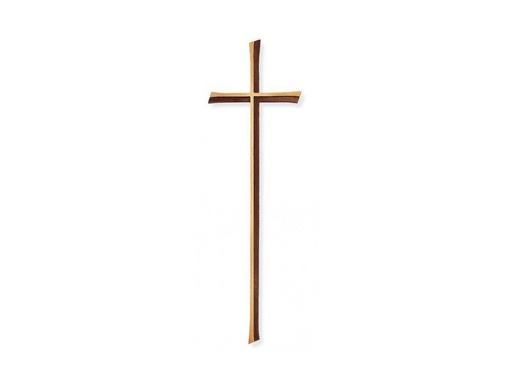 [ST-SK-SCHRKR011] Náhrobní kříž kurzíva z bronzu, 12–60 cm