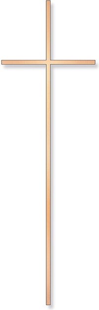 Náhrobný kríž Alblock, bronz, 12–60 cm