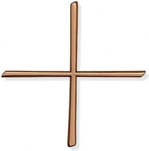 [ST-SK-SCHRKR027] Gleicharmiges Kreuz Scriptura für Grabmal, 12×12 cm