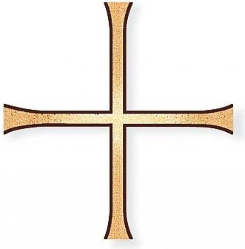 [ST-SK-SCHRKR031] Náhrobní kříž Formal, bronz, 15×15 cm