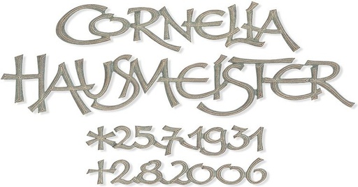 [ST-SK-SZ050] Náhrobní nápis Cornelia z bronzu, 6–9 mm