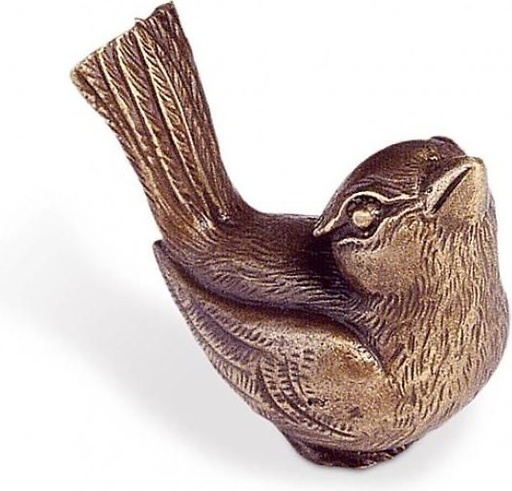 [ST-SK-TIER07] Bronzový ptáček na náhrobek, 4×4×3 cm