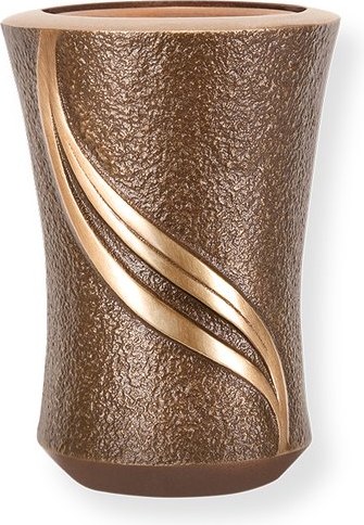 [ST-SK-VASE13] Wandvase für Grabmal, Bronze, Höhe 11–20 cm