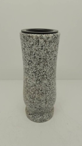 [MG-AV383-10/25] Friedhofs-Vase AV383 aus hellem Granit