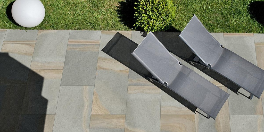 Außenplatten Monviso Yorkstone 2 cm