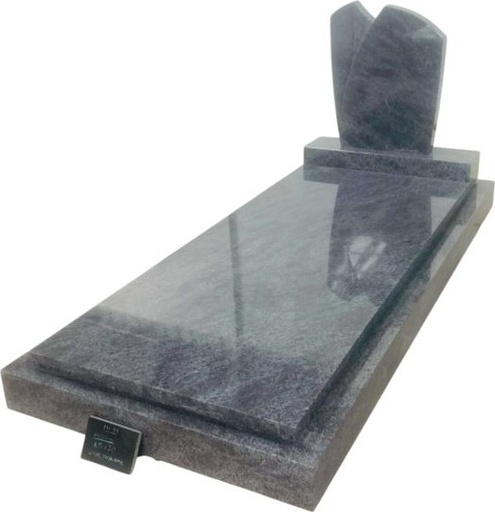 [4264] Einzelgrab Granit Vizag Blue